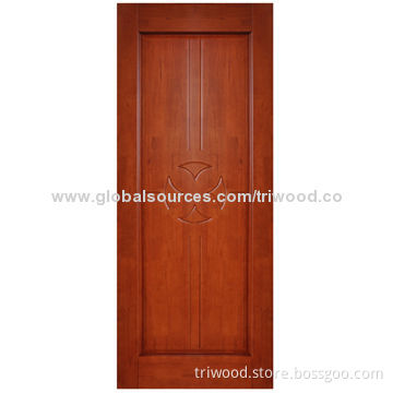 Interior Curved and Molded Door, Timber Core, Natural Wood Veneer, Eco-friendly Stain and Varnish